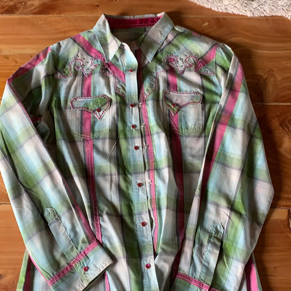 Wrangler Rock 47 snap western shirt long sleeve